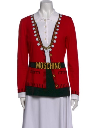 Moschino Couture Printed V-Neck Tunic