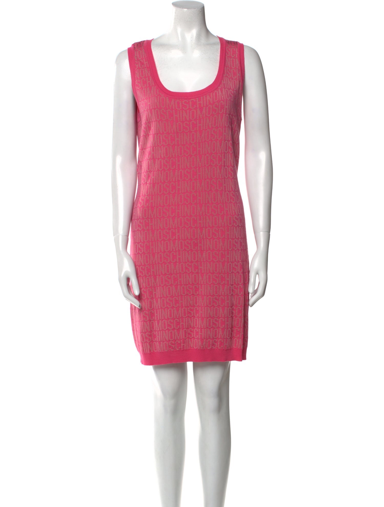 Moschino Couture Scoop Neck Knee-Length Dress