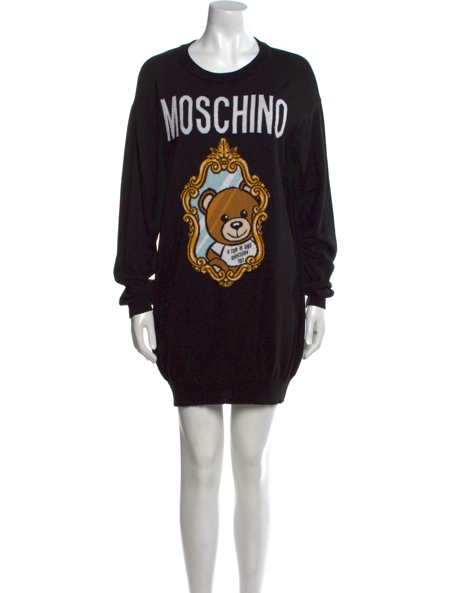 Moschino Couture Virgin Wool Mini Dress