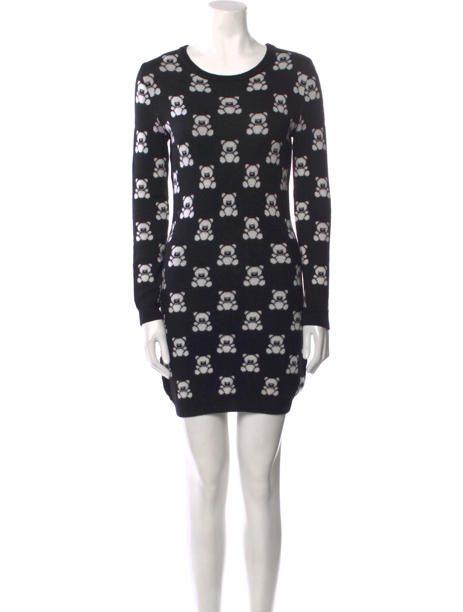 Moschino Couture Virgin Wool Mini Dress