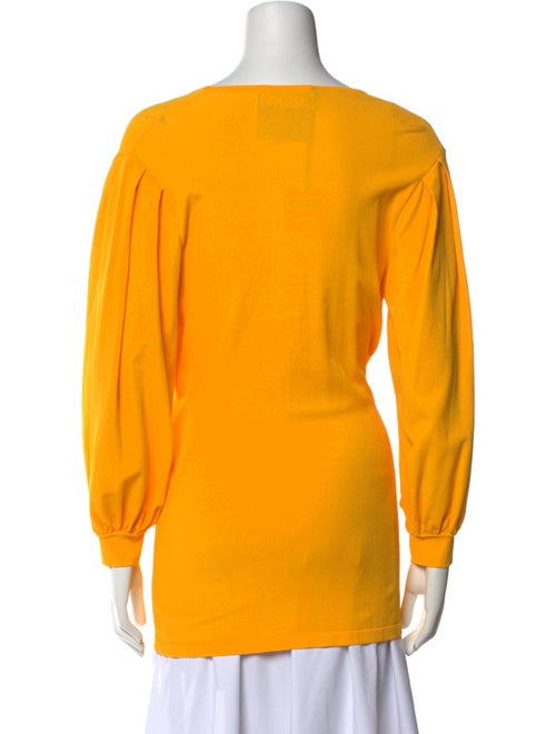 Moschino Couture V-Neck Long Sleeve Top