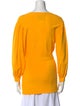 Moschino Couture V-Neck Long Sleeve Top