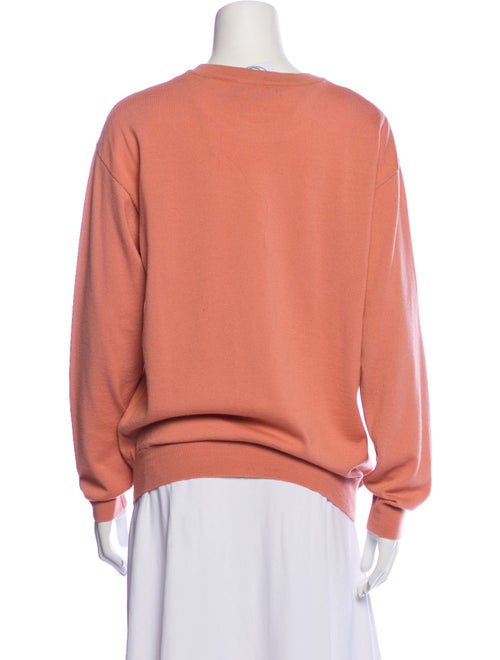 Moschino Couture Virgin Wool Graphic Print Sweater