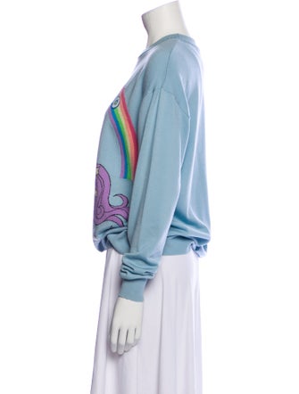 Moschino Couture Virgin Wool Graphic Print Sweater