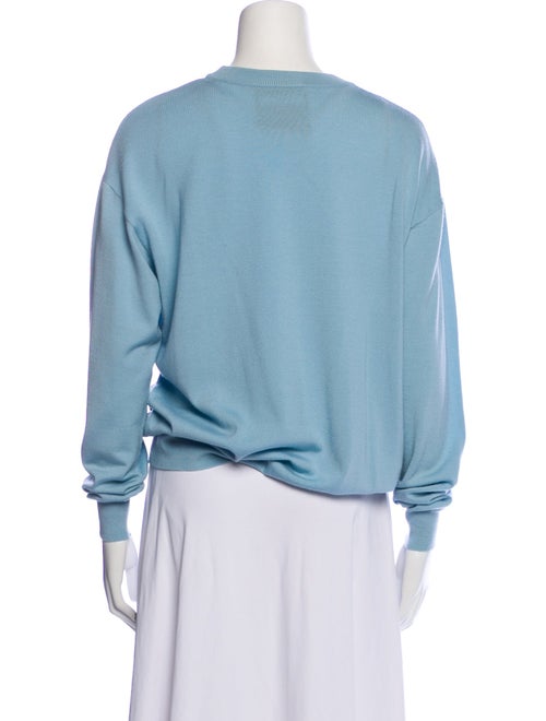 Moschino Couture Virgin Wool Graphic Print Sweater