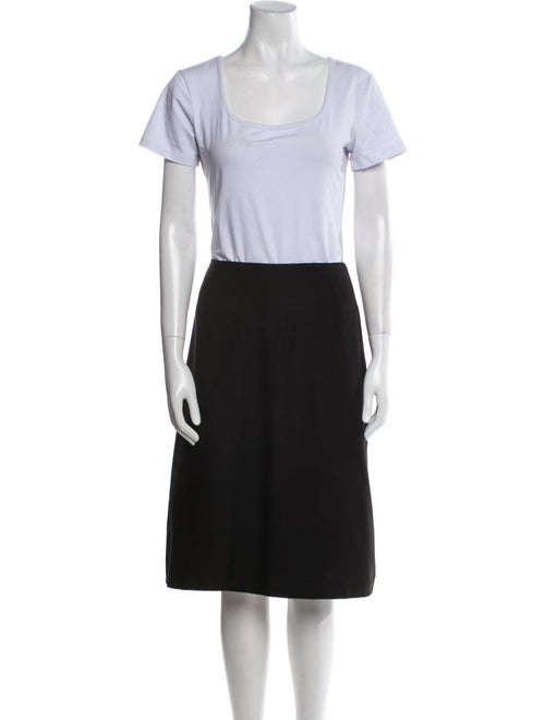 Moschino Couture Wool Whipstitch Trim Skirt Suit