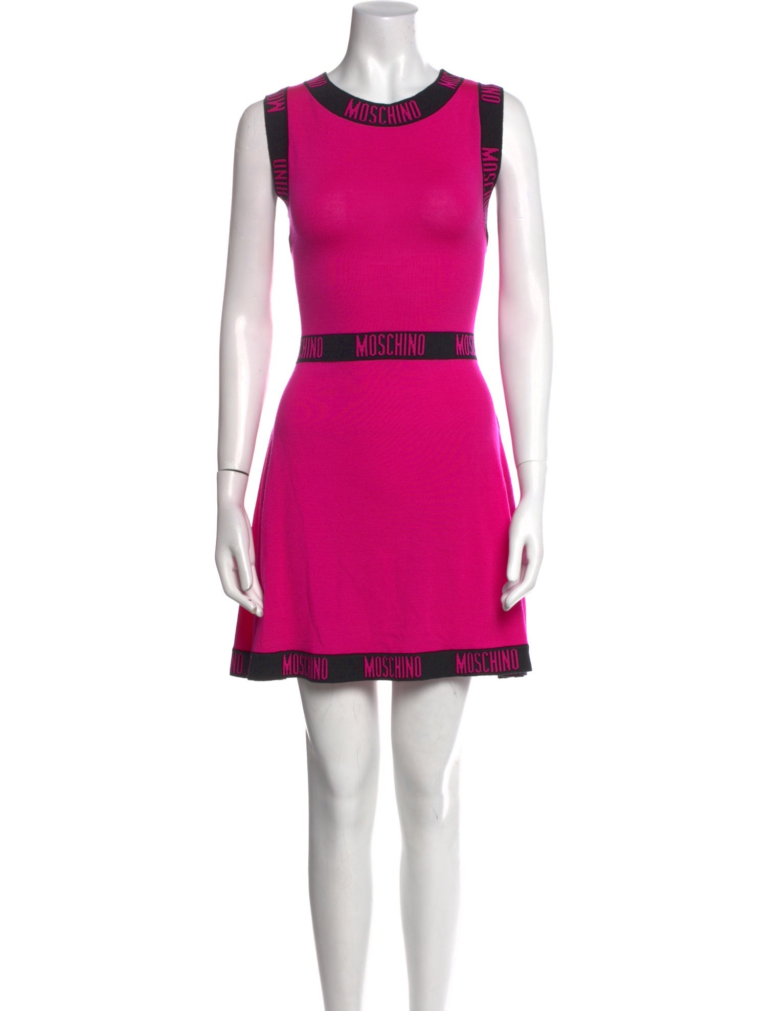 Moschino Couture Virgin Wool Mini Dress