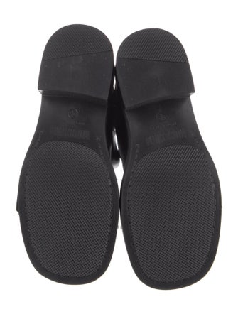 Moschino Couture Leather Moto Boots