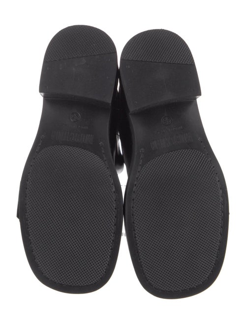 Moschino Couture Leather Moto Boots