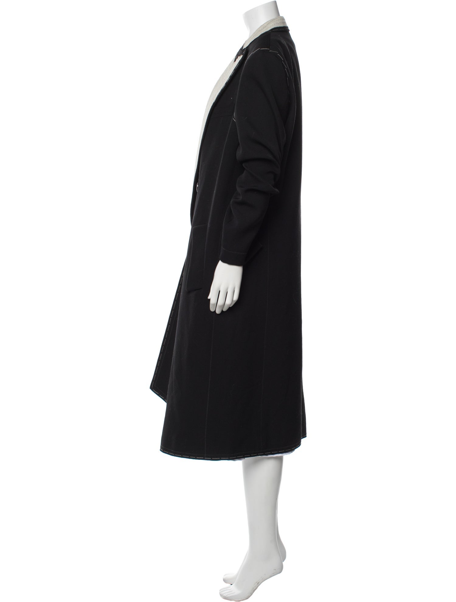 Moschino Couture Virgin Wool Trench Coat