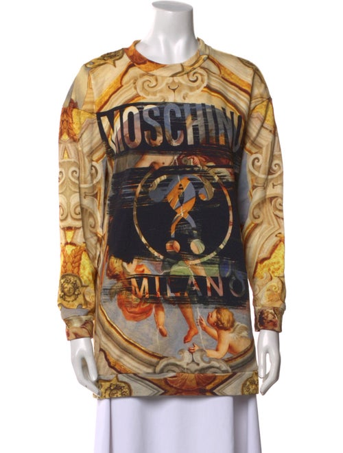 Moschino Couture Printed Crew Neck Tunic