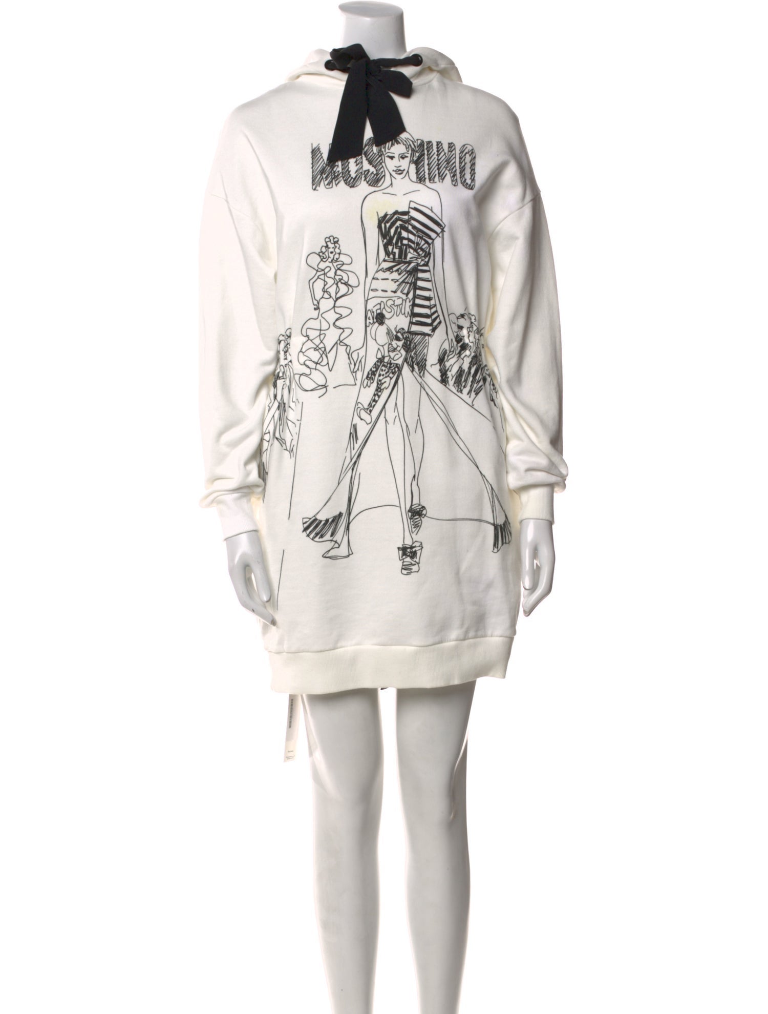 Moschino Couture Printed Knee-Length Dress