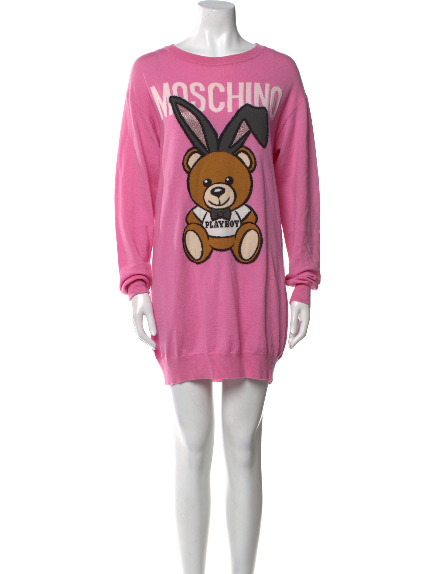 Moschino Couture Virgin Wool Mini Dress