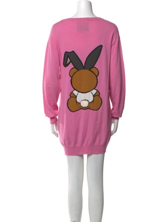 Moschino Couture Virgin Wool Mini Dress