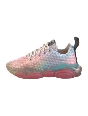 Moschino Couture Rubber Colorblock Pattern Sneakers
