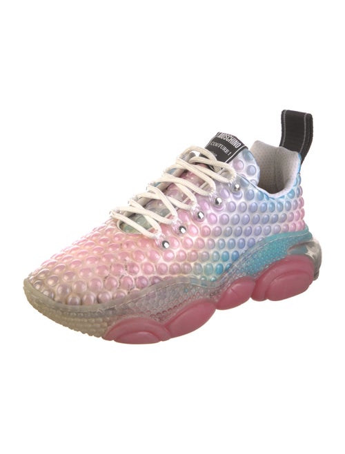 Moschino Couture Rubber Colorblock Pattern Sneakers