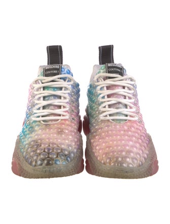 Moschino Couture Rubber Colorblock Pattern Sneakers