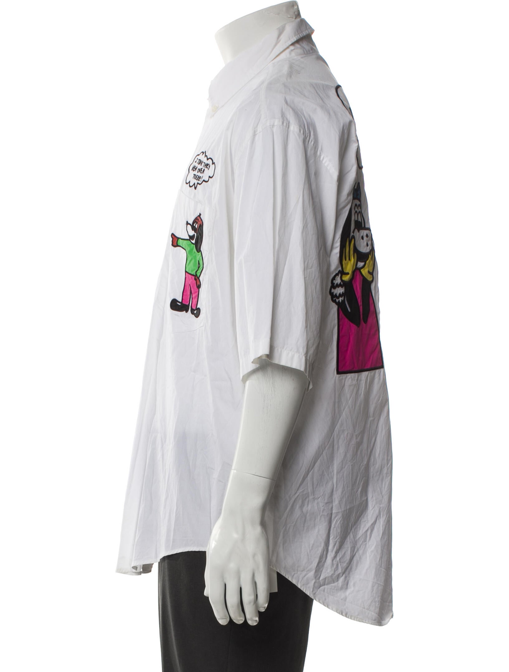 Moschino Couture Graphic Print Short Sleeve Shirt