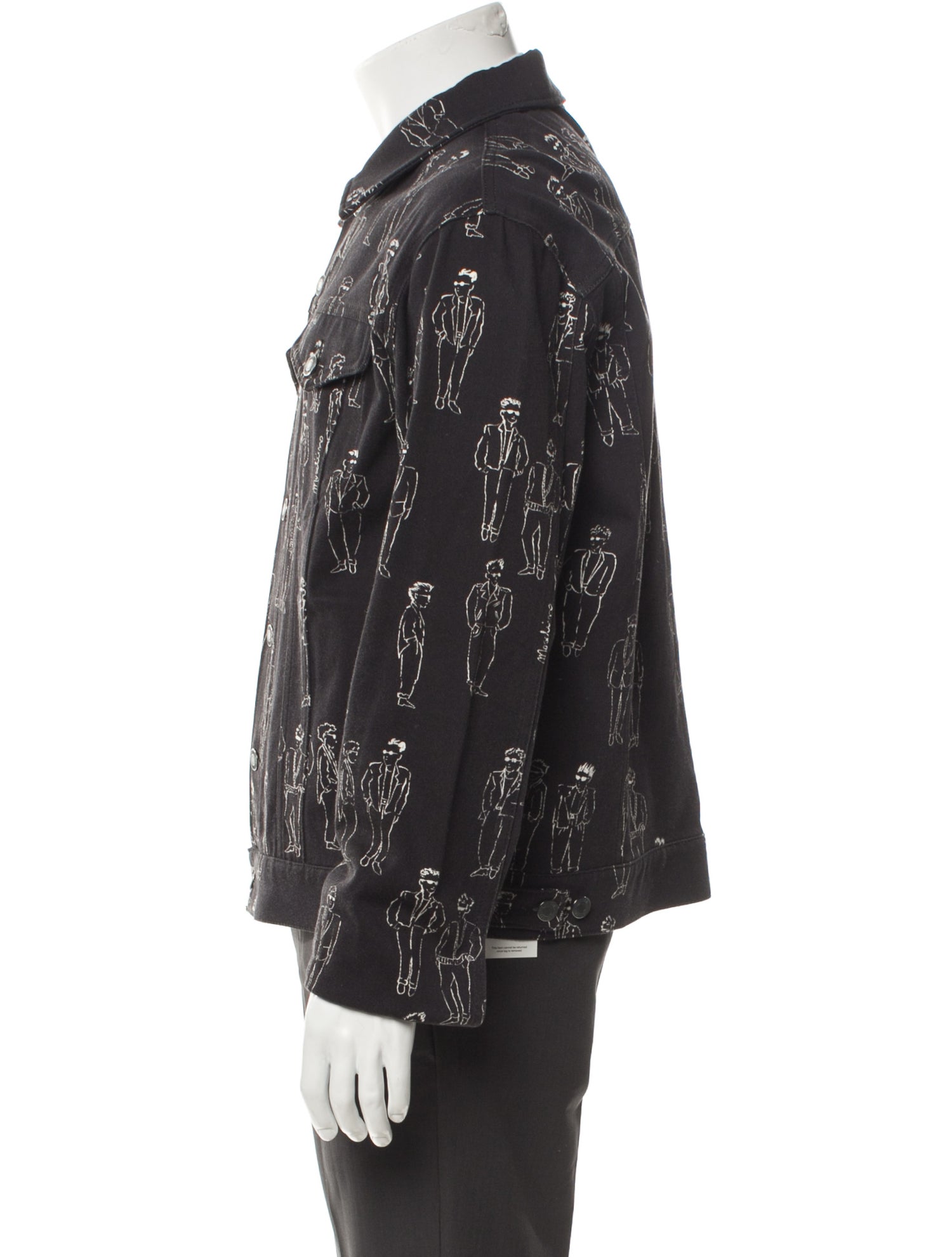 Moschino Couture Graphic Print Denim Jacket