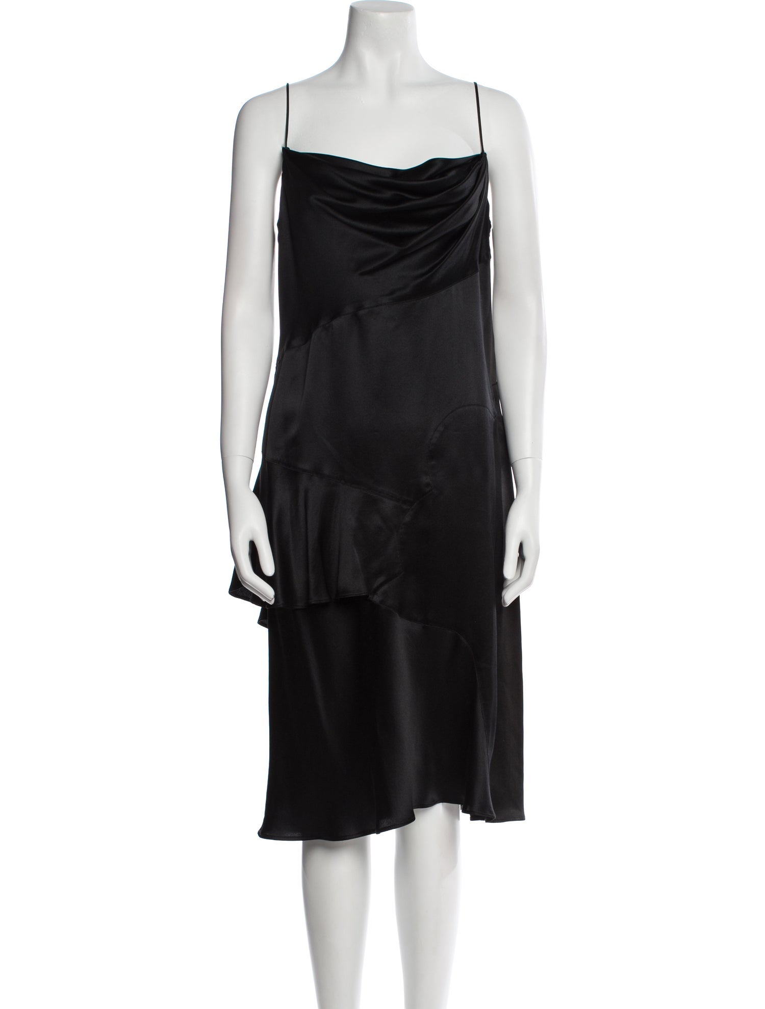 Moschino Couture Cowl Neck Midi Length Dress