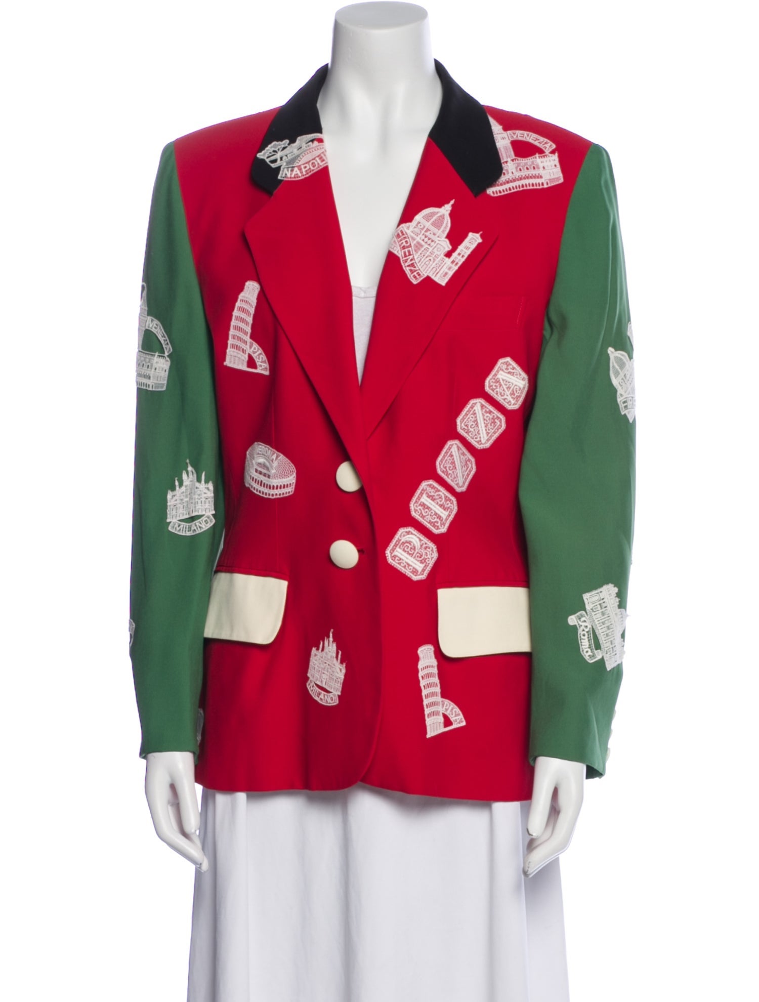 Moschino Couture Printed Blazer