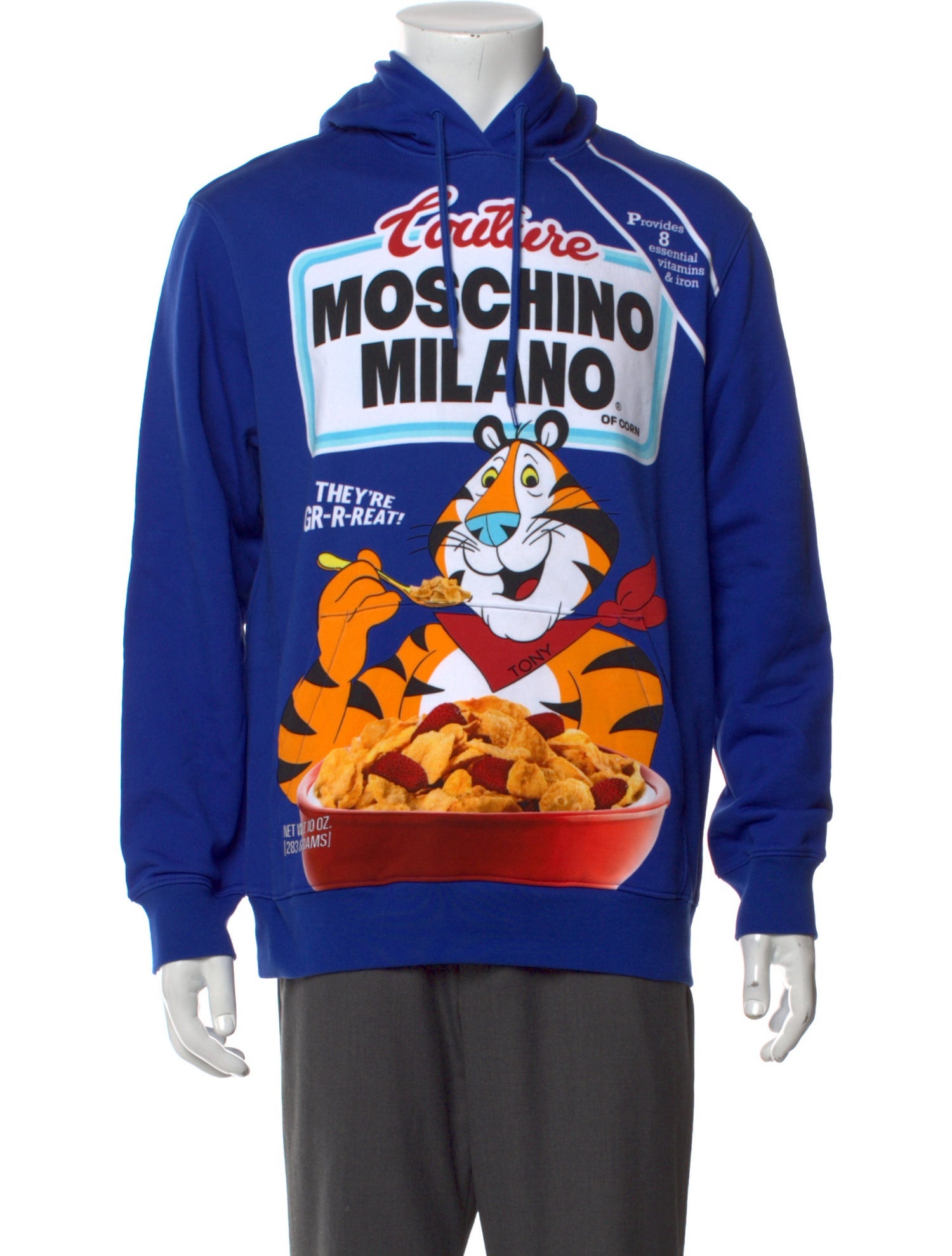 Moschino Couture Graphic Print Crew Neck Hoodie