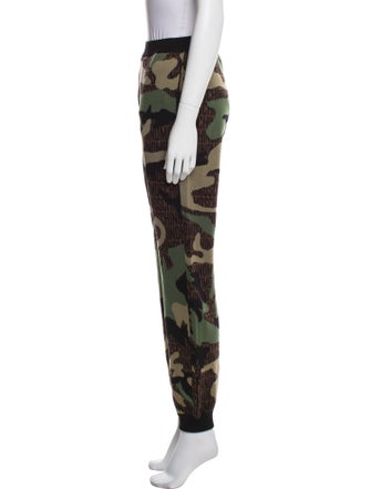 Moschino Couture Virgin Wool Camouflage Print Sweatpants