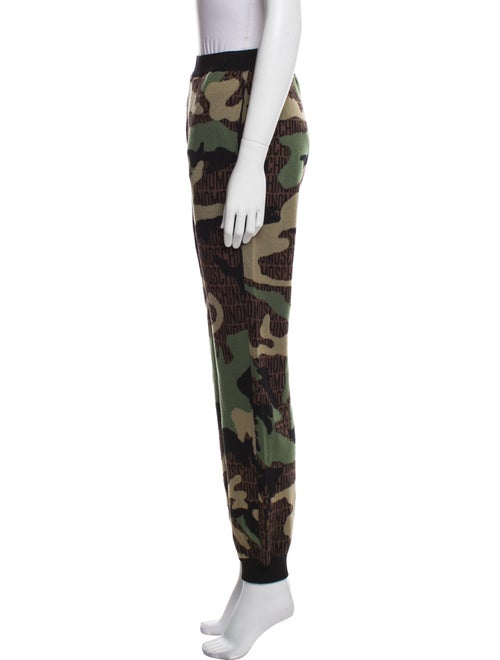 Moschino Couture Virgin Wool Camouflage Print Sweatpants