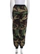 Moschino Couture Virgin Wool Camouflage Print Sweatpants