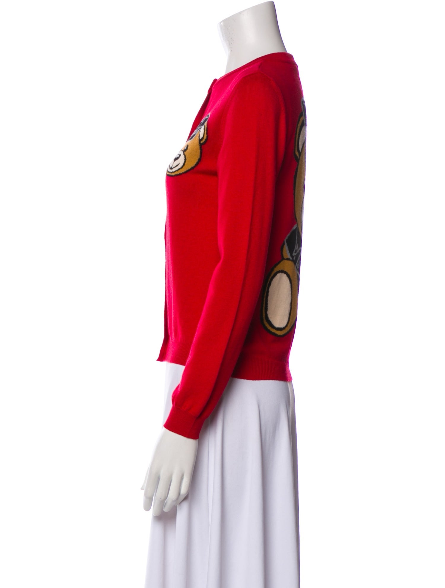 Moschino Couture Wool Graphic Print Sweater