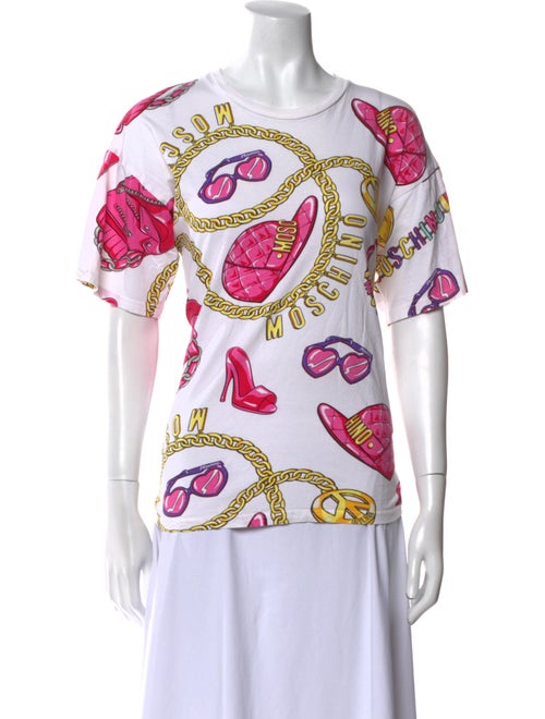 Moschino Couture Printed Crew Neck T-Shirt