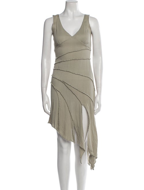 Moschino Couture V-Neck Midi Length Dress