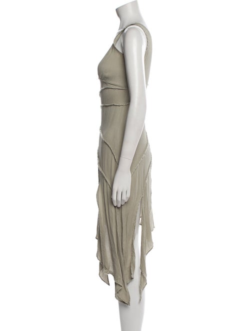 Moschino Couture V-Neck Midi Length Dress