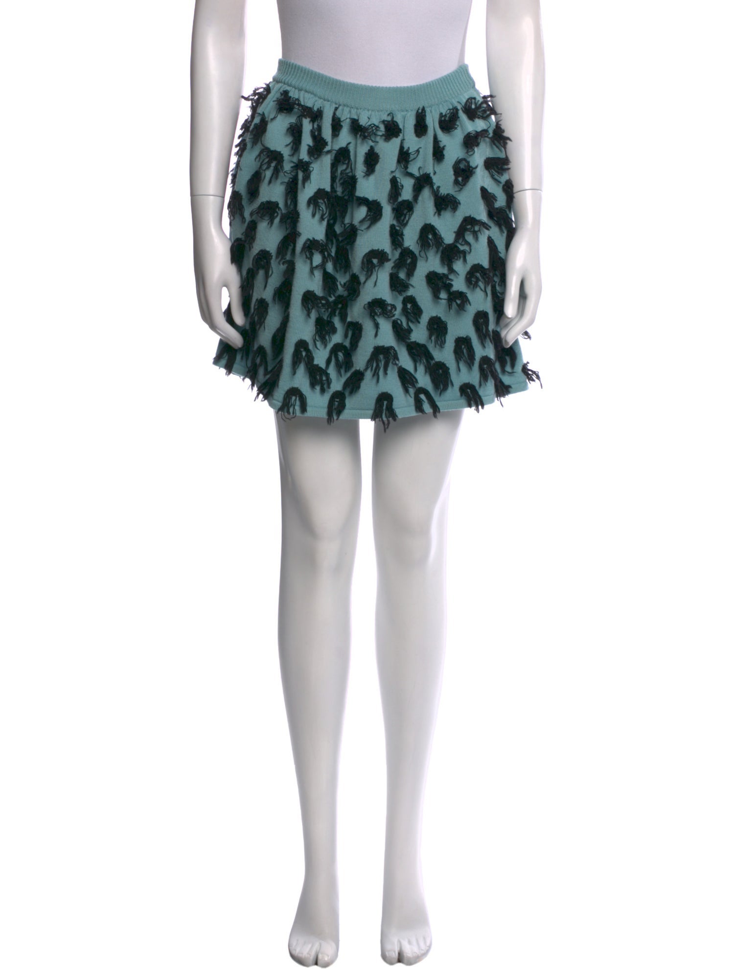 Moschino Couture Virgin Wool Mini Skirt