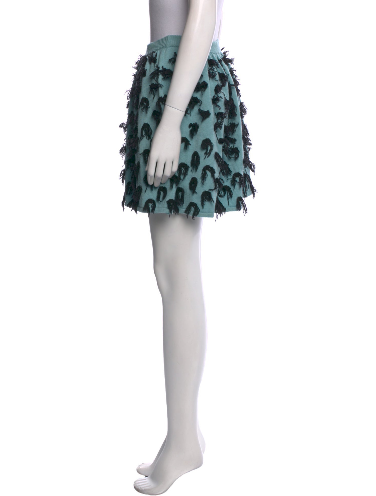 Moschino Couture Virgin Wool Mini Skirt