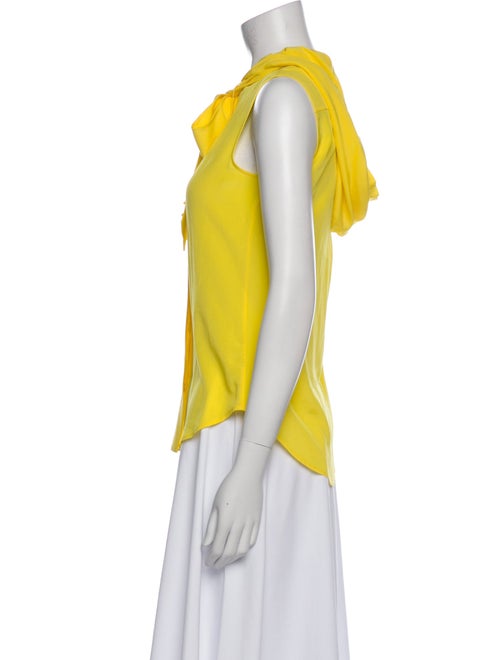 Moschino Couture Silk Tie Neck Blouse