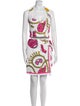 Moschino Couture Terry Cloth Printed Skirt Set