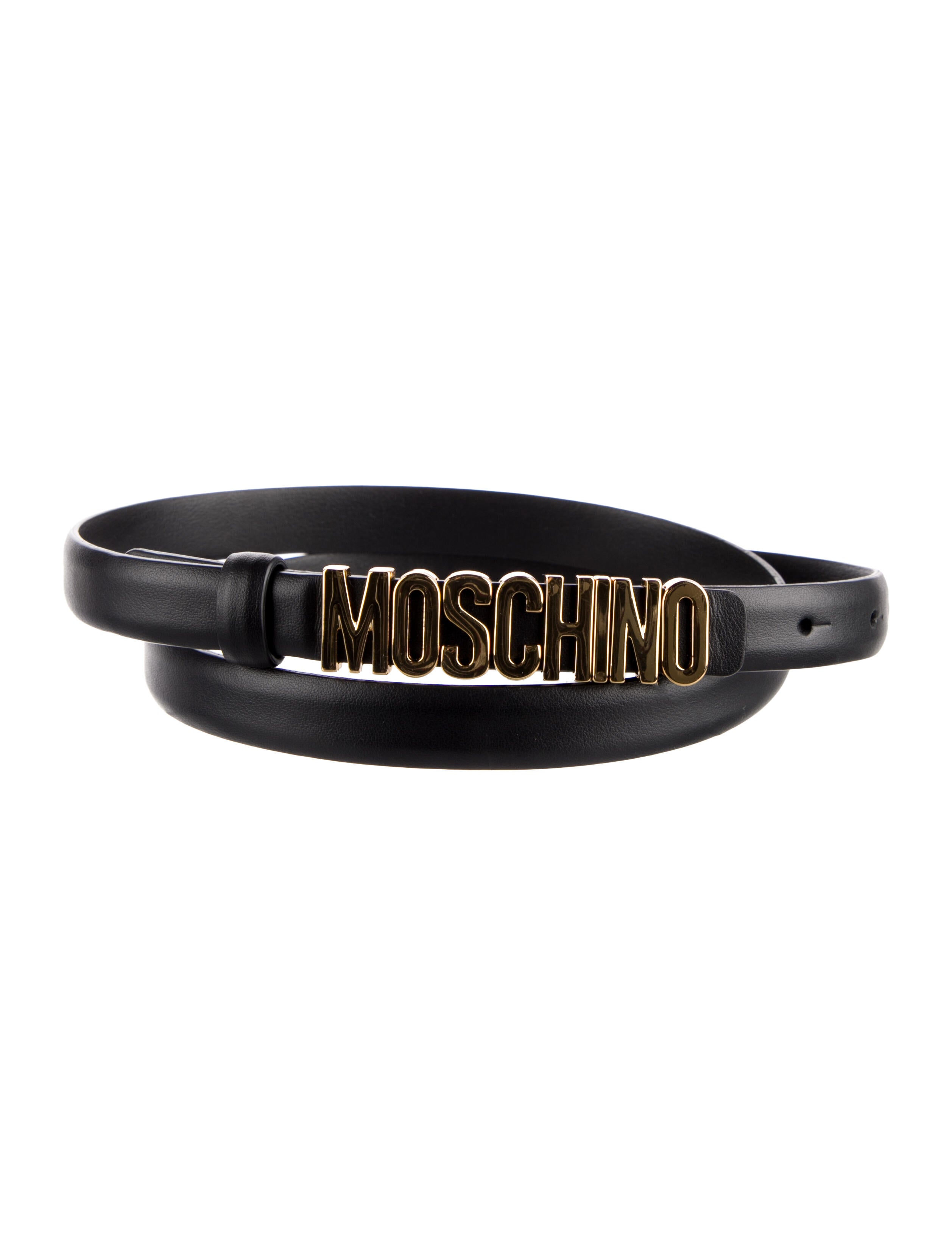 Moschino Couture Skinny Leather Belt
