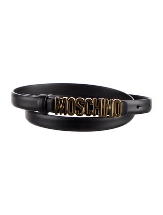Moschino Couture Skinny Leather Belt