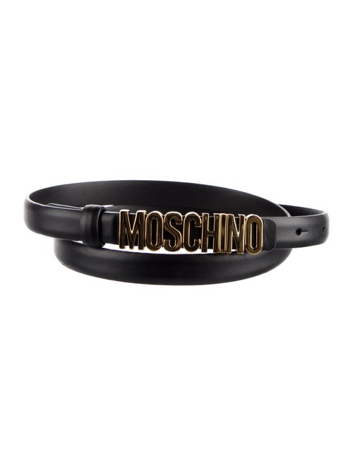 Moschino Couture Skinny Leather Belt