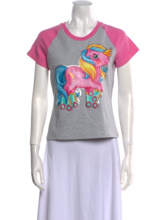 Moschino Couture Graphic Print Crew Neck T-Shirt