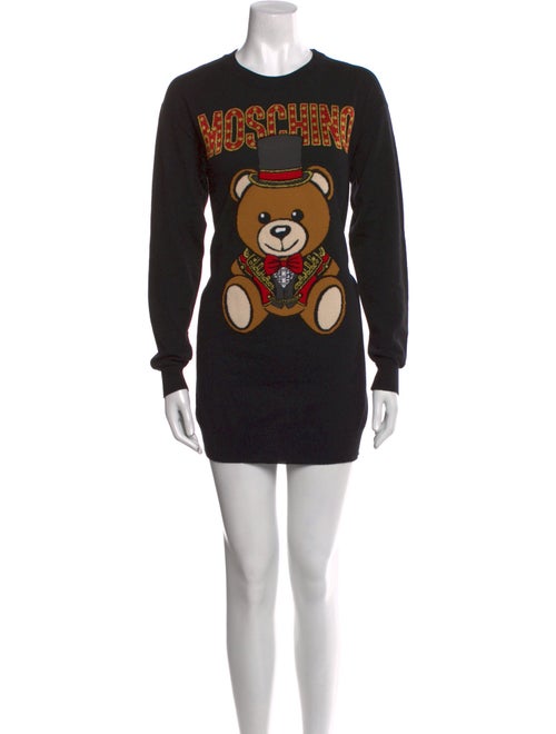 Moschino Couture Virgin Wool Mini Dress