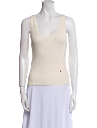 Moschino Couture Virgin Wool Scoop Neck Top