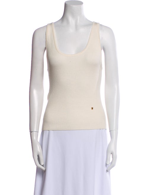 Moschino Couture Virgin Wool Scoop Neck Top