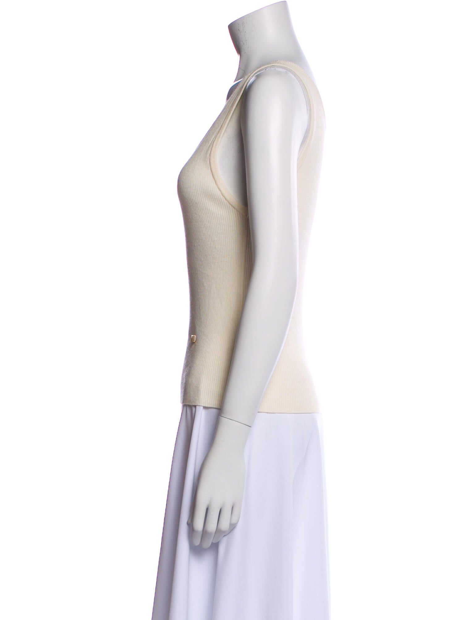 Moschino Couture Virgin Wool Scoop Neck Top