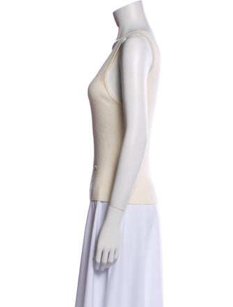 Moschino Couture Virgin Wool Scoop Neck Top