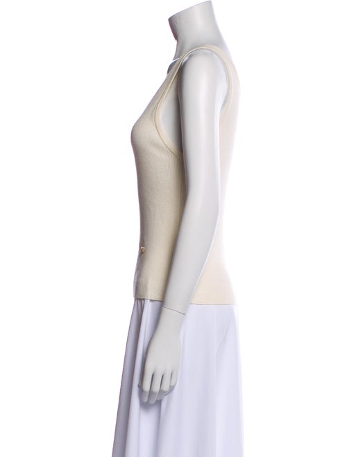 Moschino Couture Virgin Wool Scoop Neck Top