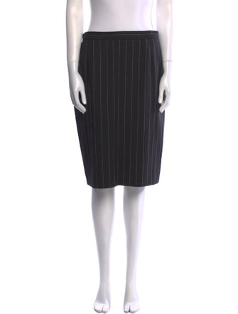 Moschino Couture Striped Knee-Length Skirt