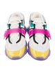 Moschino Couture Leather Colorblock Pattern Sneakers