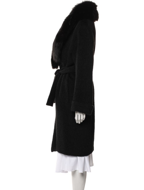 Moschino Couture Virgin Wool Faux Fur Coat